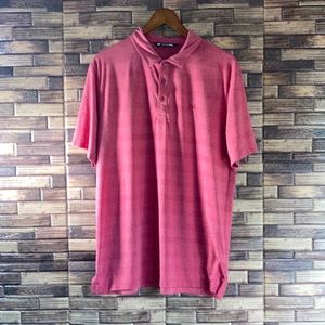 Mens Red Large Travis Mathew Performance Golf Polo